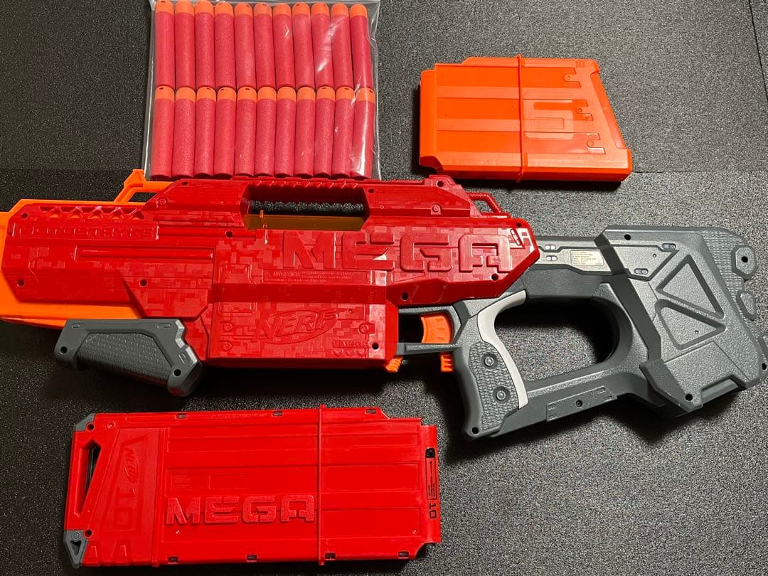 ナーフ MEGA メガ モトストライク ＋ 6連マガジン セット