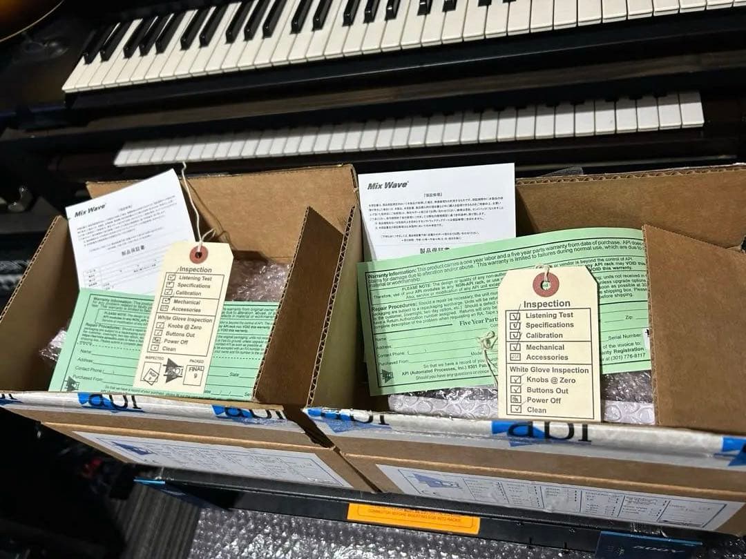 新品同様 API 312 マイクプリ 2台 連番マッチドペア！美品