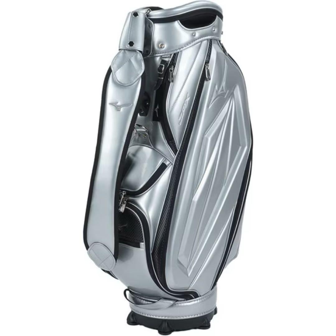 訳あり　新品未使用品　MIZUNOミズノ キャディバッグ9.5型　シルバー