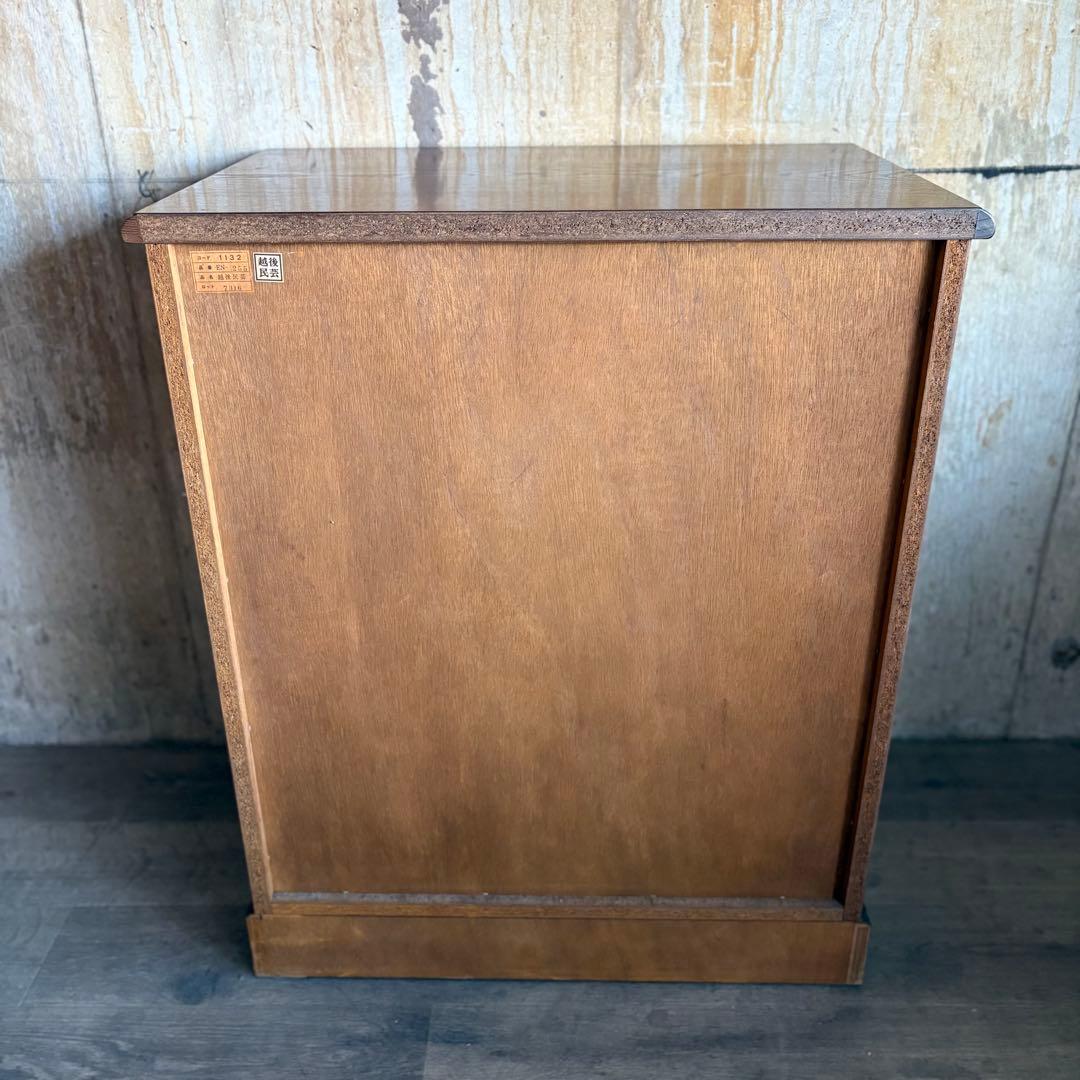 越後民芸家具　5段チェスト　民芸箪笥　クラシカル　②