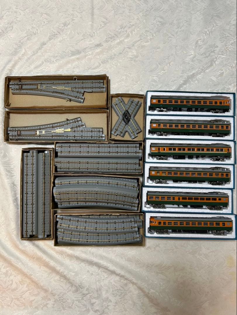 HOゲージ　カツミ　東海道線　2つドア　6両編成　ジャンク