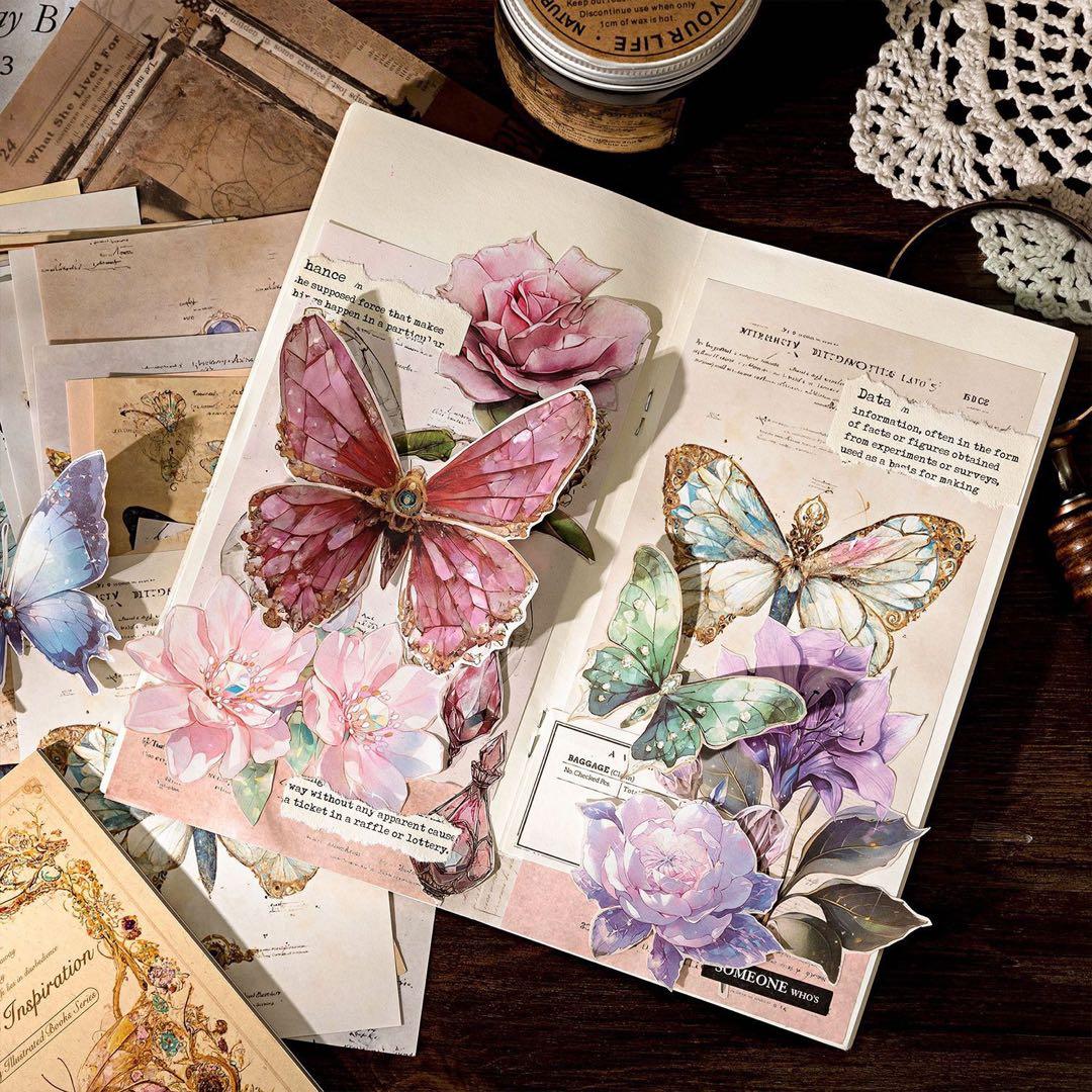 新品　幻想図鑑シリーズ　コラージュベース素材　6種　300枚