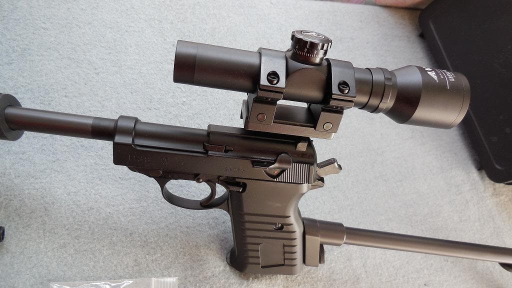 マルゼンワルサーP38デタッチャブル写真の物銃含みますアンクルタイプ　カスタム品