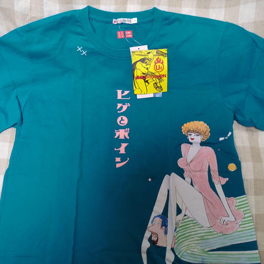 UNIQLO　UNICORN　Tシャツ　ヒゲとボイン　XL