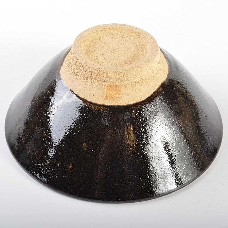 茶道具　人間国宝　加藤土師萌　黒唐津　茶碗　共布共箱　D　R6899