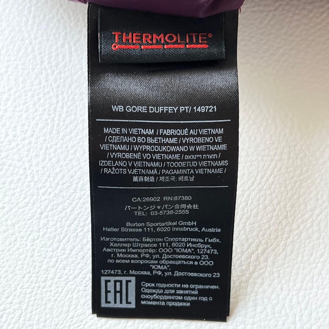 3303【未使用級】バートン　パンツ ゴアテックス レディース スノボ ボルドー