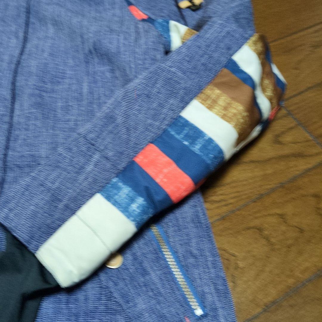 ROXY　スノボウェア　上下セット　Ｍ　ボーダー　デニム風　ビブパンツ