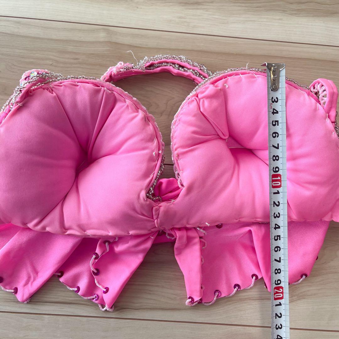 エジプト製ベリーダンス衣装 ピンク ドラムソロ　ミニスカート