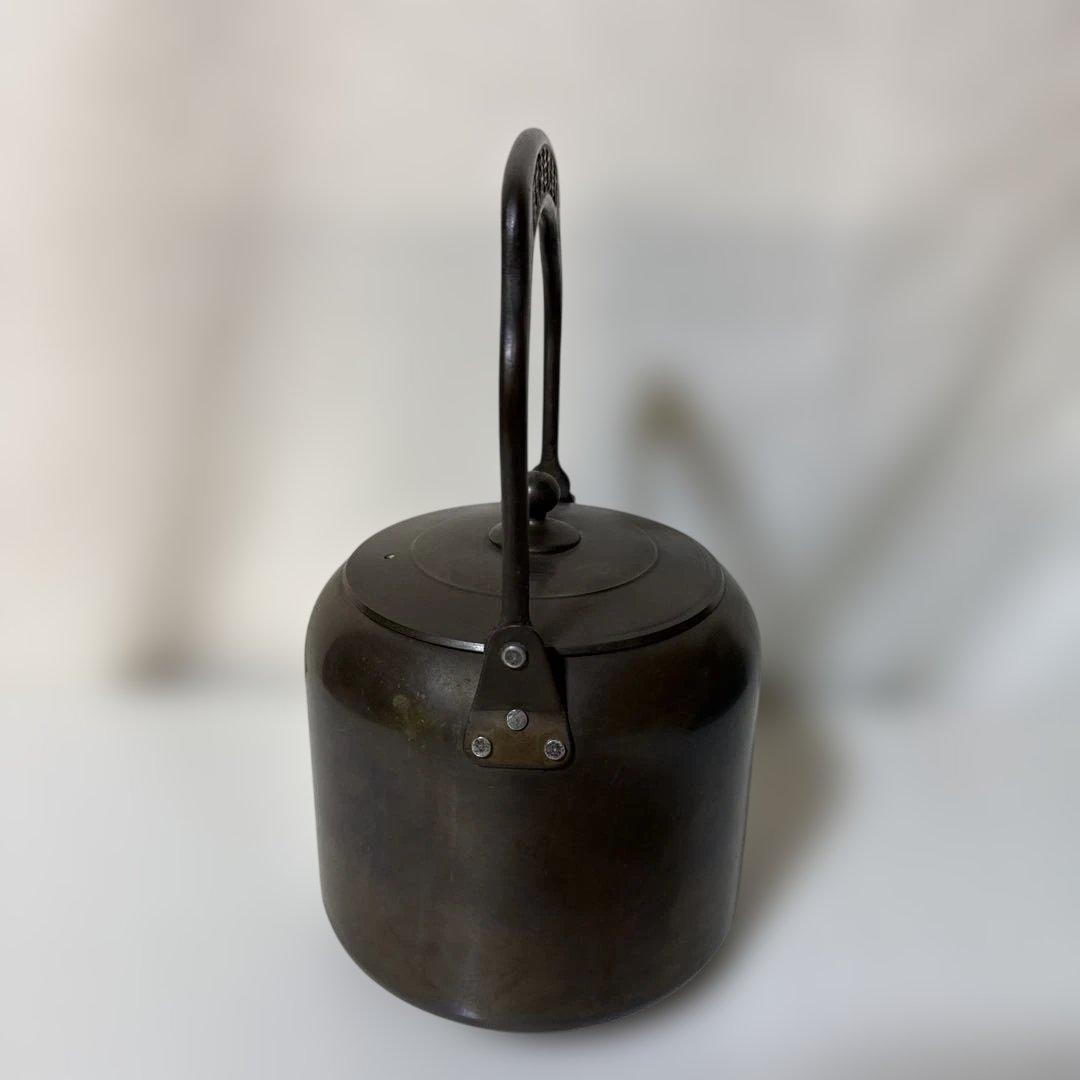 レトロ アンティーク 銅製やかん ヤカン 山西造船鉄工所 ずっしり重い2kg超