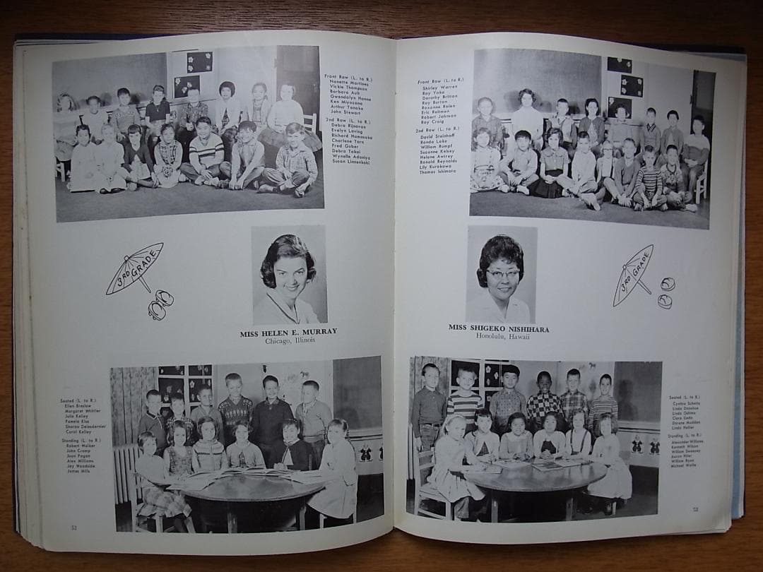 1962年米軍ワシントン・ハイツの代々木スクールの年鑑アルバム
