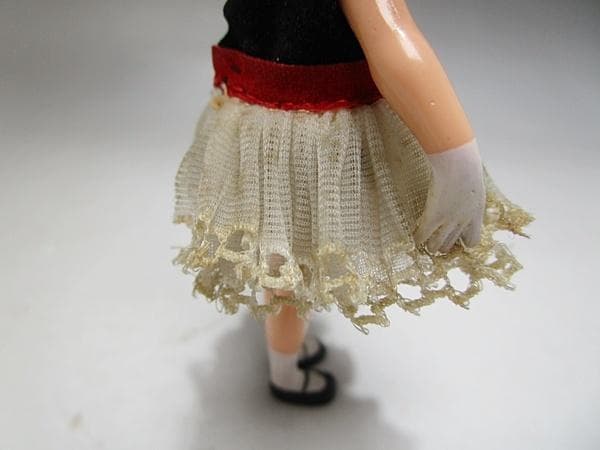 a0127-42女の子 少女 人形 フィギュア ヴィンテージ レトロ　当時物