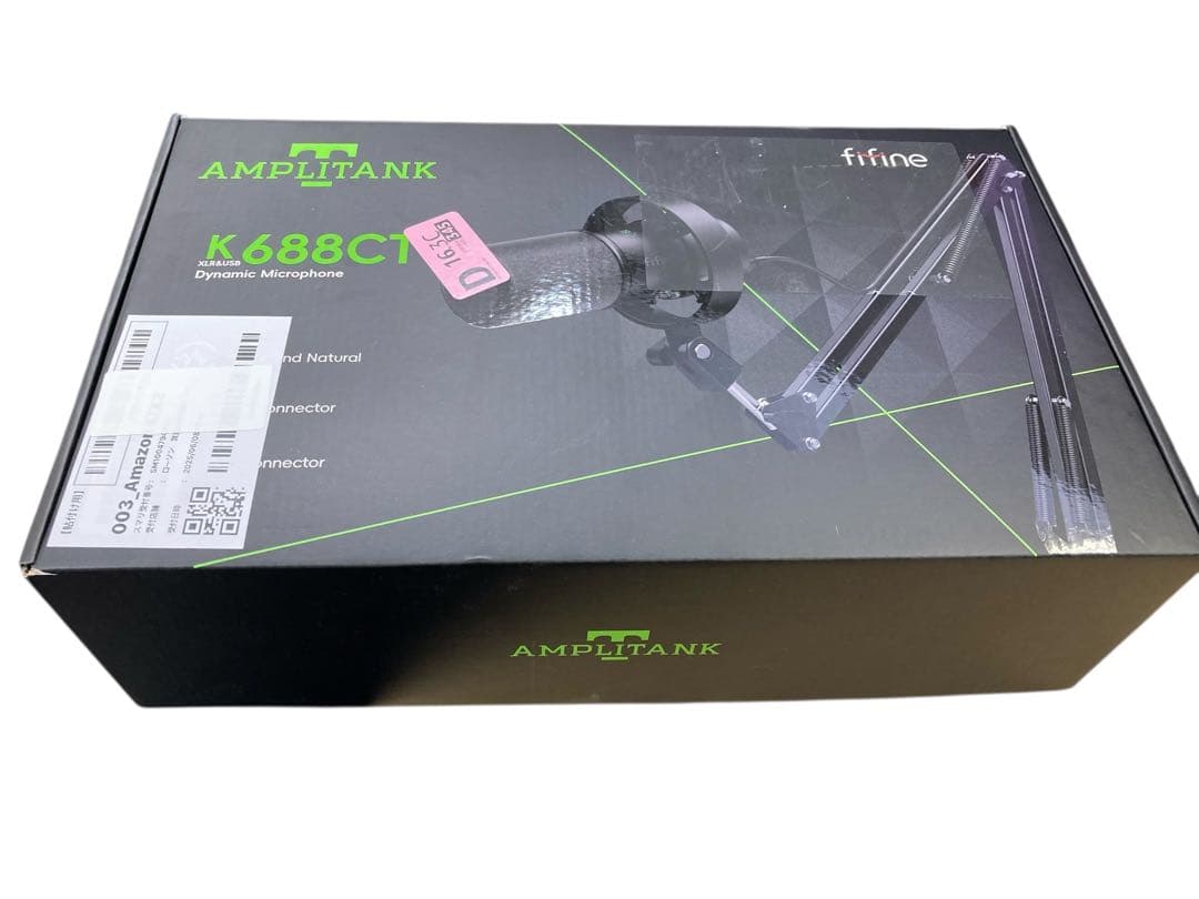 【開封・未使用】 FIFINE ダイナミックマイク USB/XLR接続 白 ２