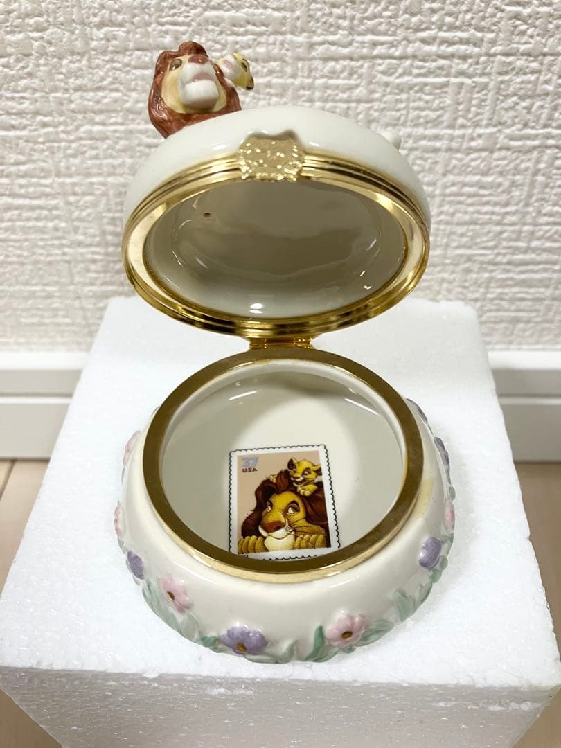 希少　LENOX CLASSICS ライオンキング　陶器　小物入れ　ディズニー