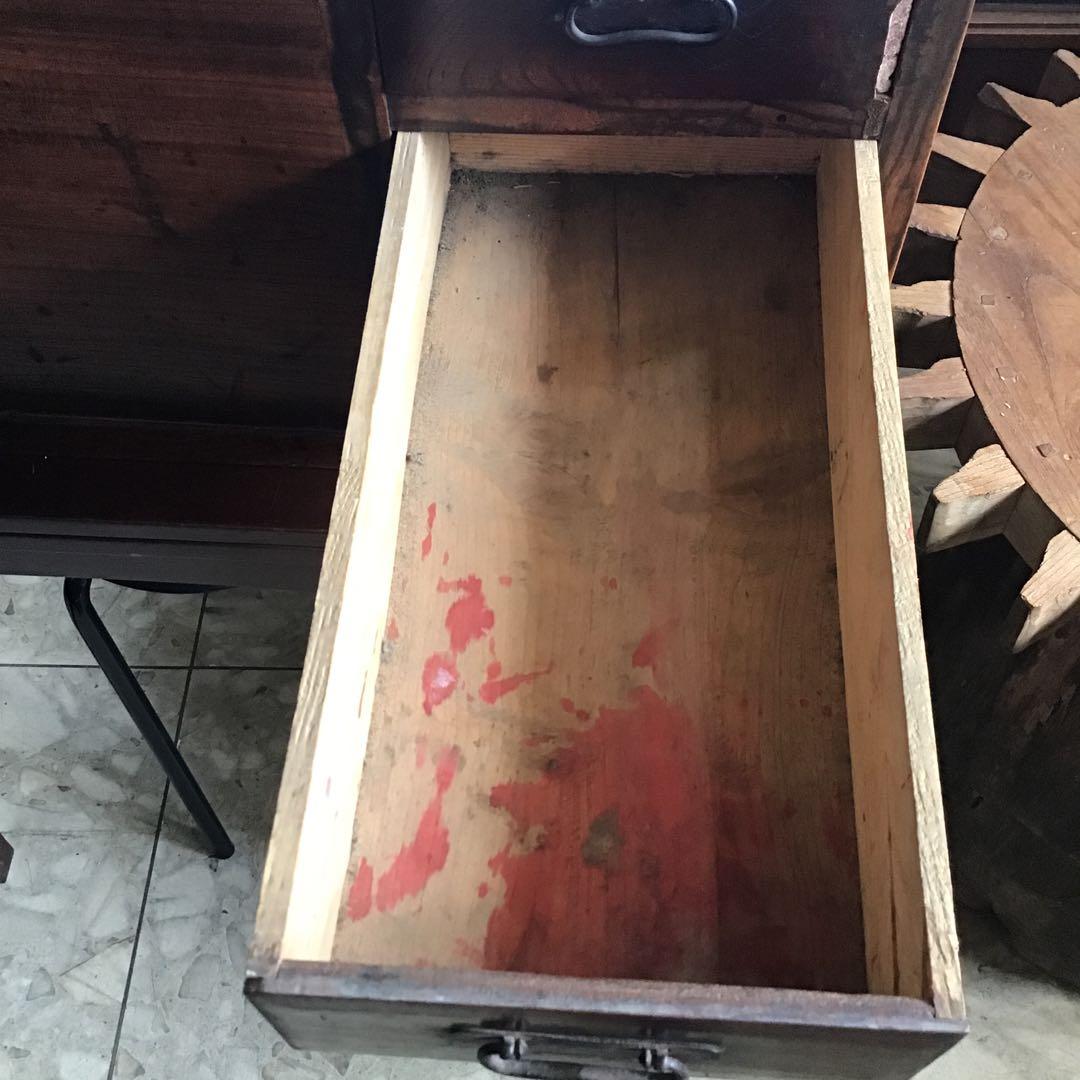 骨董　古民具　大型江戸火鉢　欅　クロガキ　検・鉄瓶