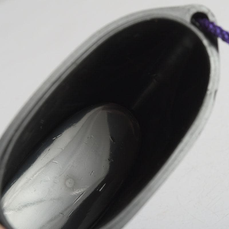 時代提げ物　黒漆　三つ葉葵蒔絵　印籠　薬入　根付　緒締め玉　C　9438