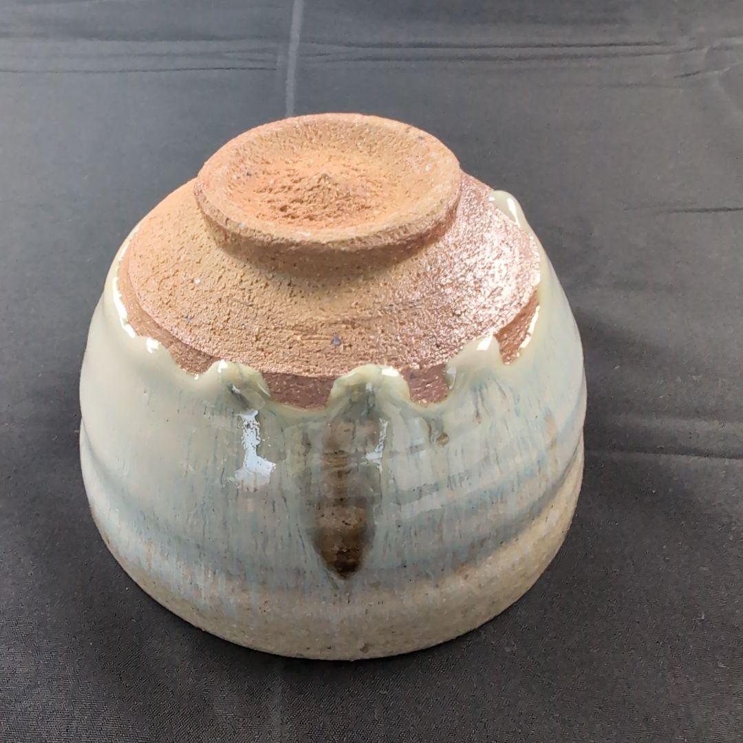 西岡小十 氏作 絵斑唐津茶碗 唐津茶碗 共箱付き