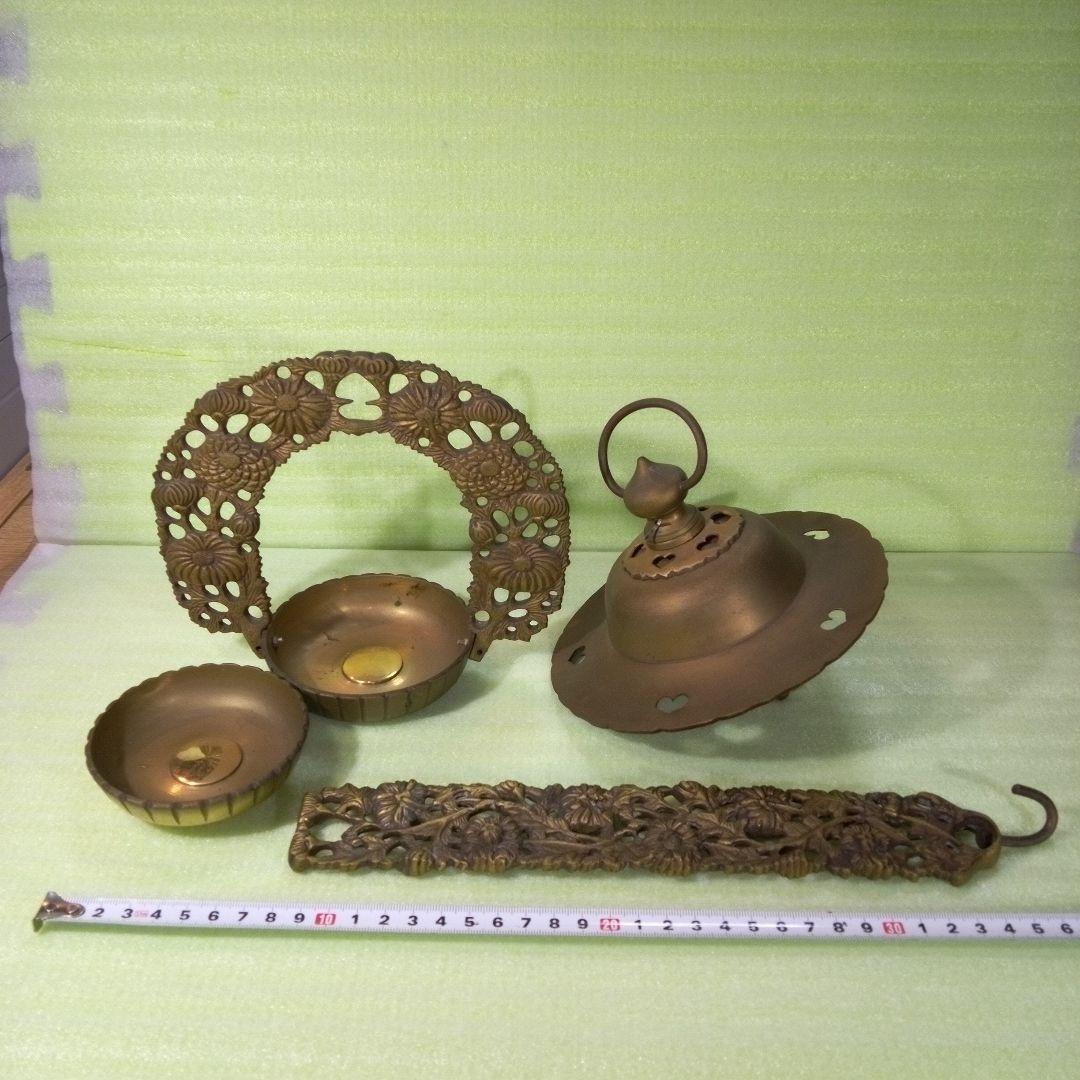 キャンドルホルダー　お灯明　ティーライトキャンドル　アンティーク　縦約５９センチ