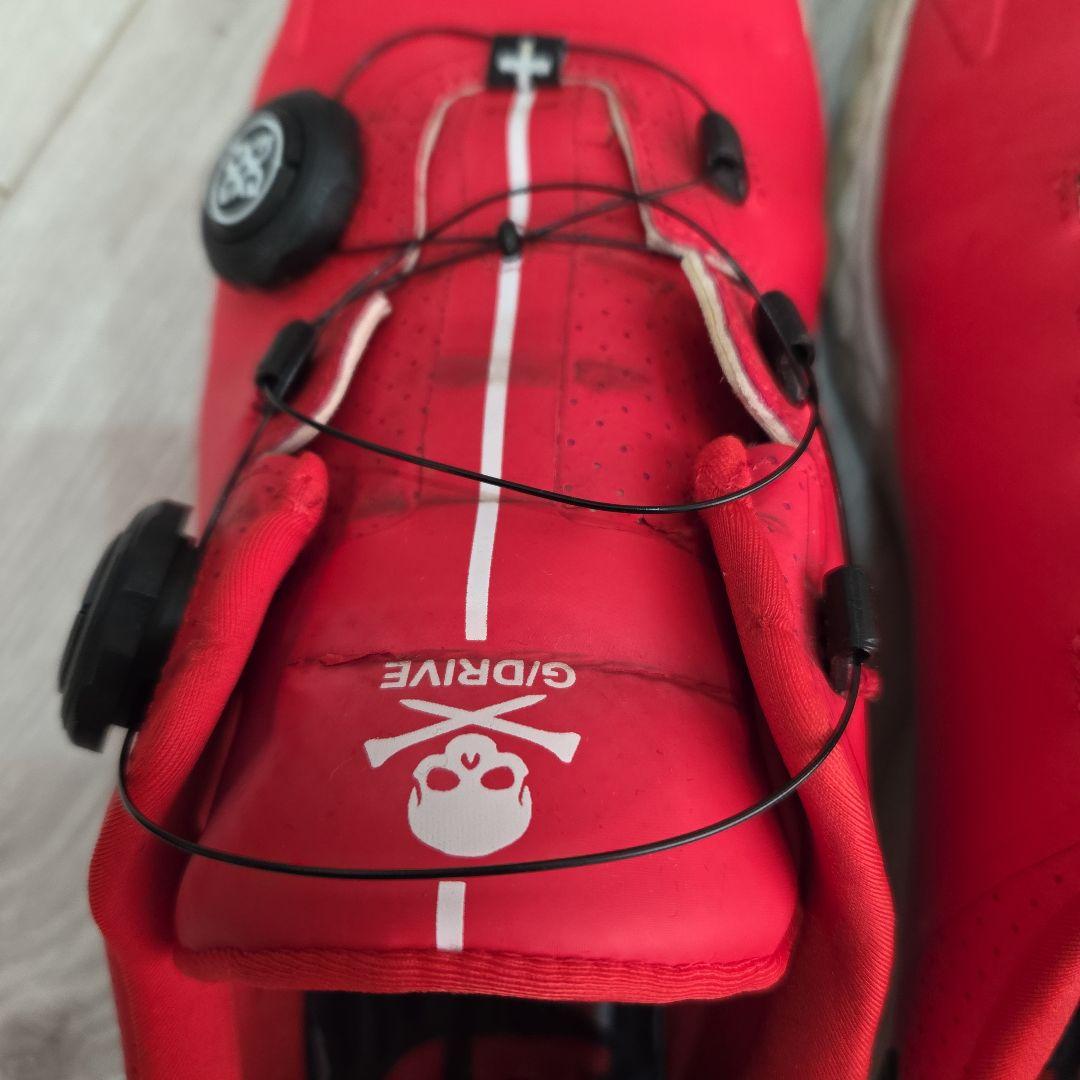 ジーフォア レッド ゴルフシューズ