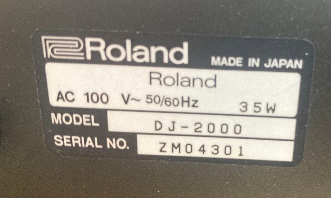 ☆超超激レア ROLAND DJ2000 ミキサー 名機 ジャンク品 ローランド