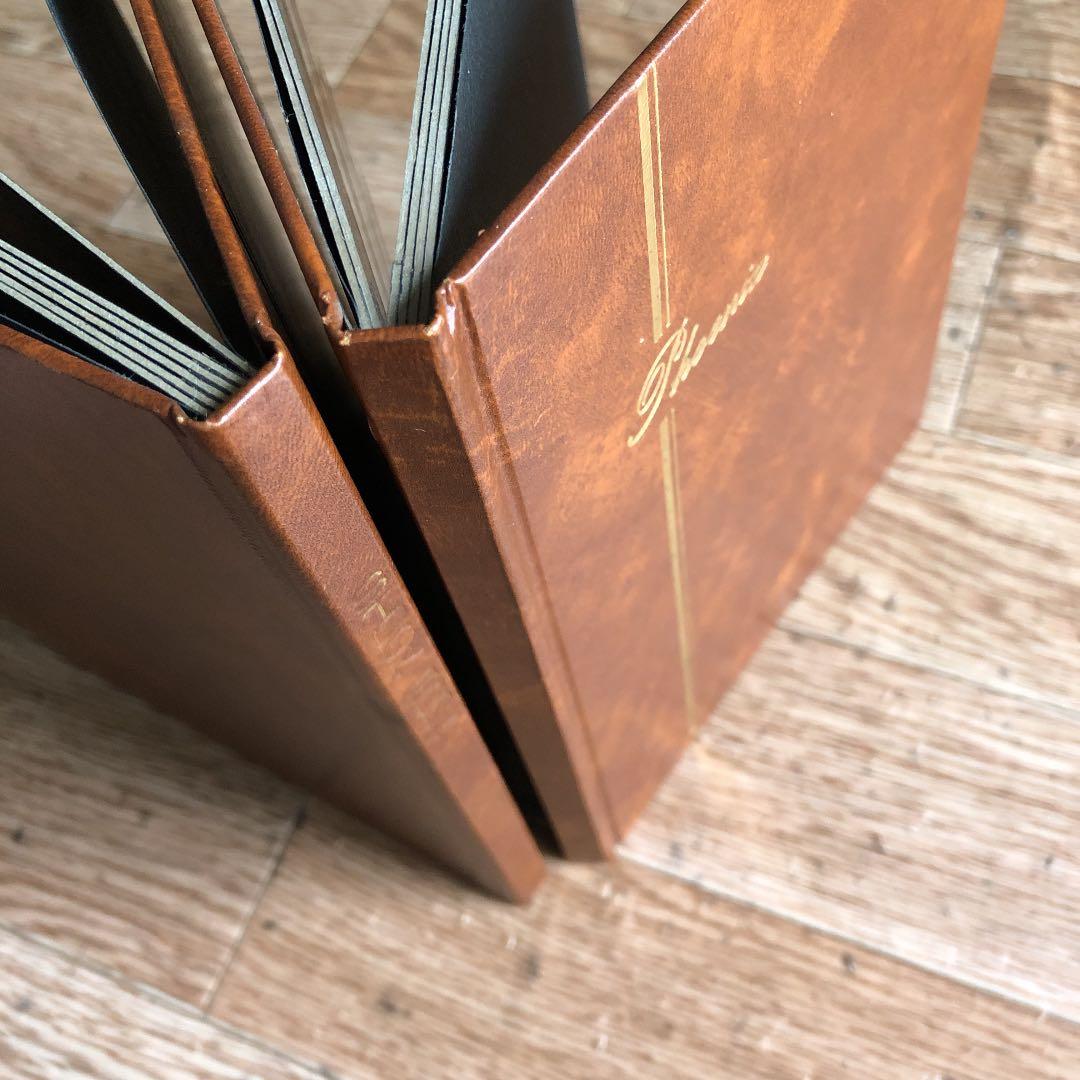 ブランド品な切手ストックブック2冊218×160mm各12ページ6段透明シート！