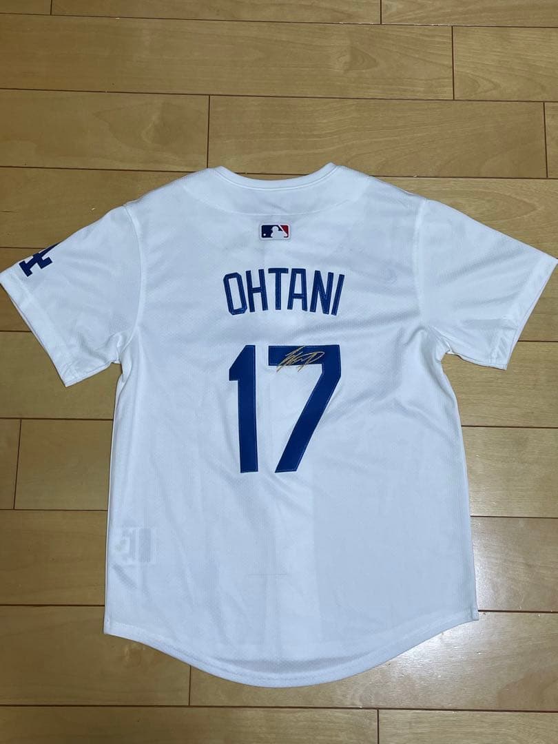 キッズ　ドジャース　大谷翔平　MLB公式　ユニフォーム　刺繍入り　キッズS