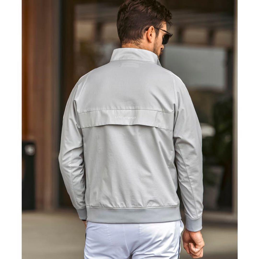 LUXE KAMPUS グレー ハーフジップジャケット Mサイズ 在庫SALE