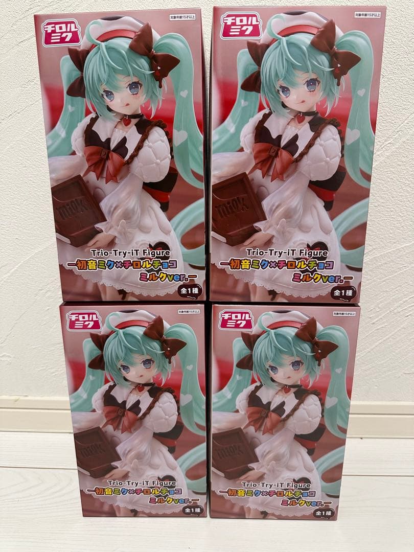 初音ミク×チロルチョコ Trio-Try-iT Figure 4個まとめ売り