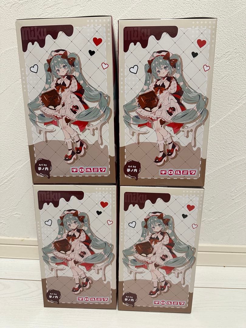 初音ミク×チロルチョコ Trio-Try-iT Figure 4個まとめ売り