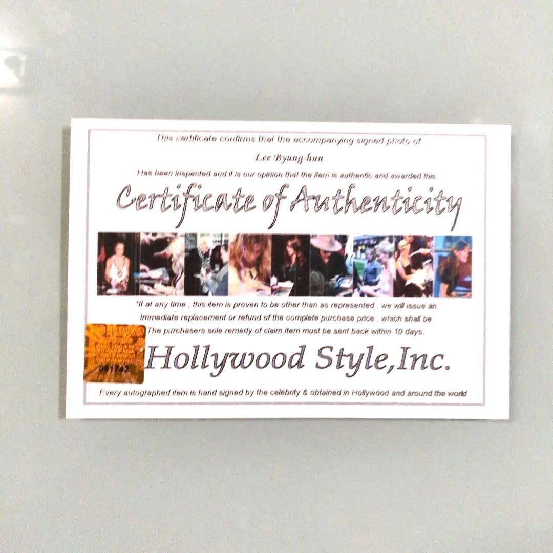 セール中…イ・ビョンホン直筆サイン入り2Lサイズ写真…Lee Byung-hun