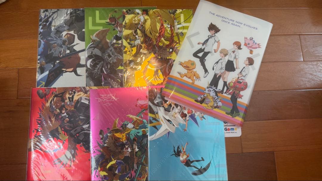 お台場メモリアル追加　デジモンアドベンチャー　非売品　色紙クリアファイルポスカ