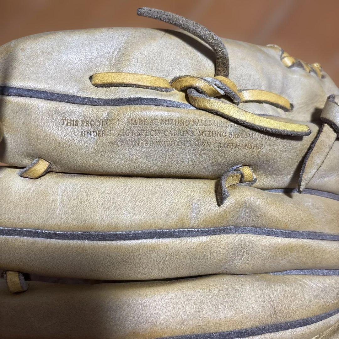 Mizuno プロモデル 硬式グローブ 左　ベージュ