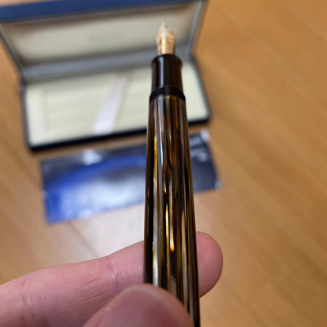 新品未使用 Pelikan ペリカン 万年筆 スーベレーン M400 茶縞