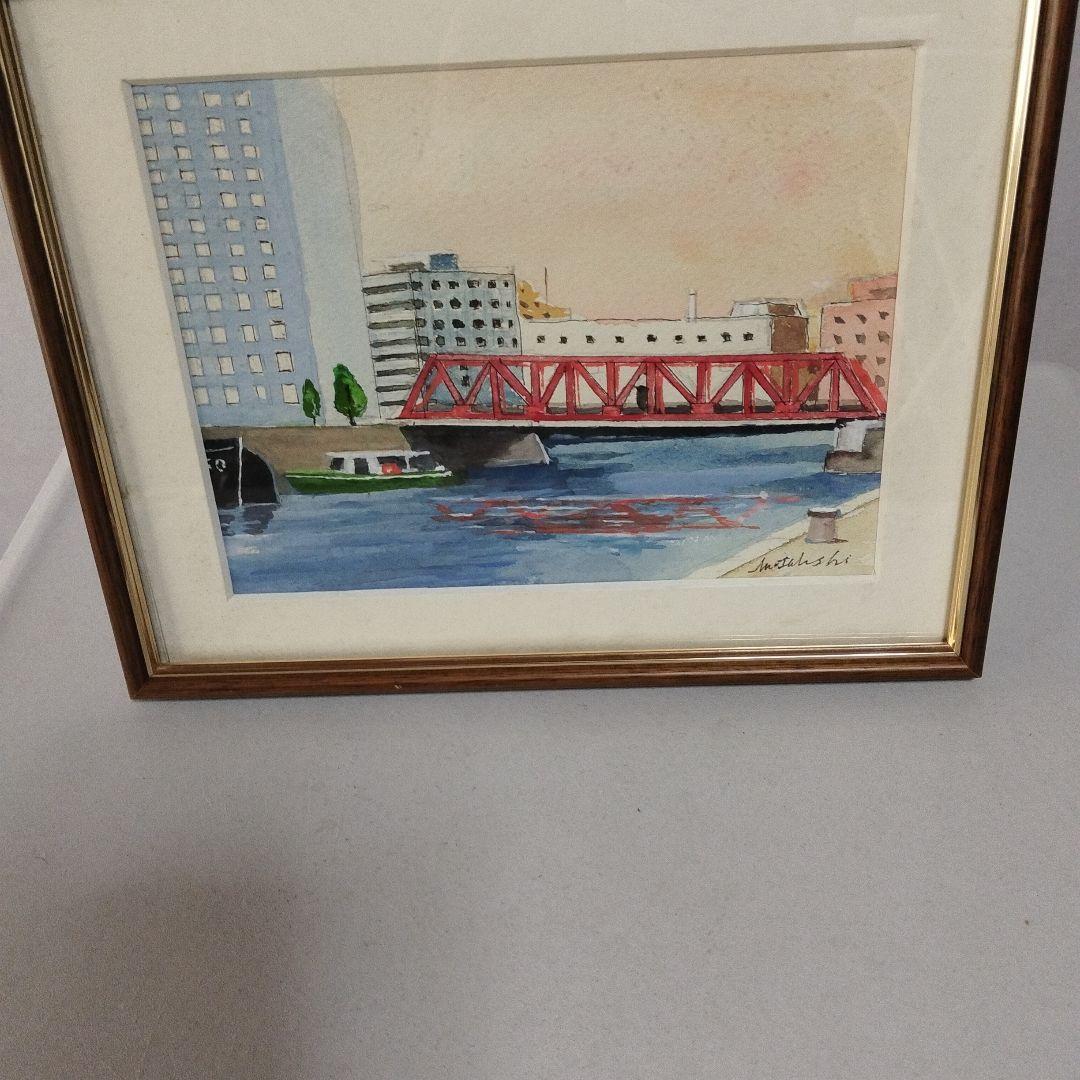 絵画、横浜風景。