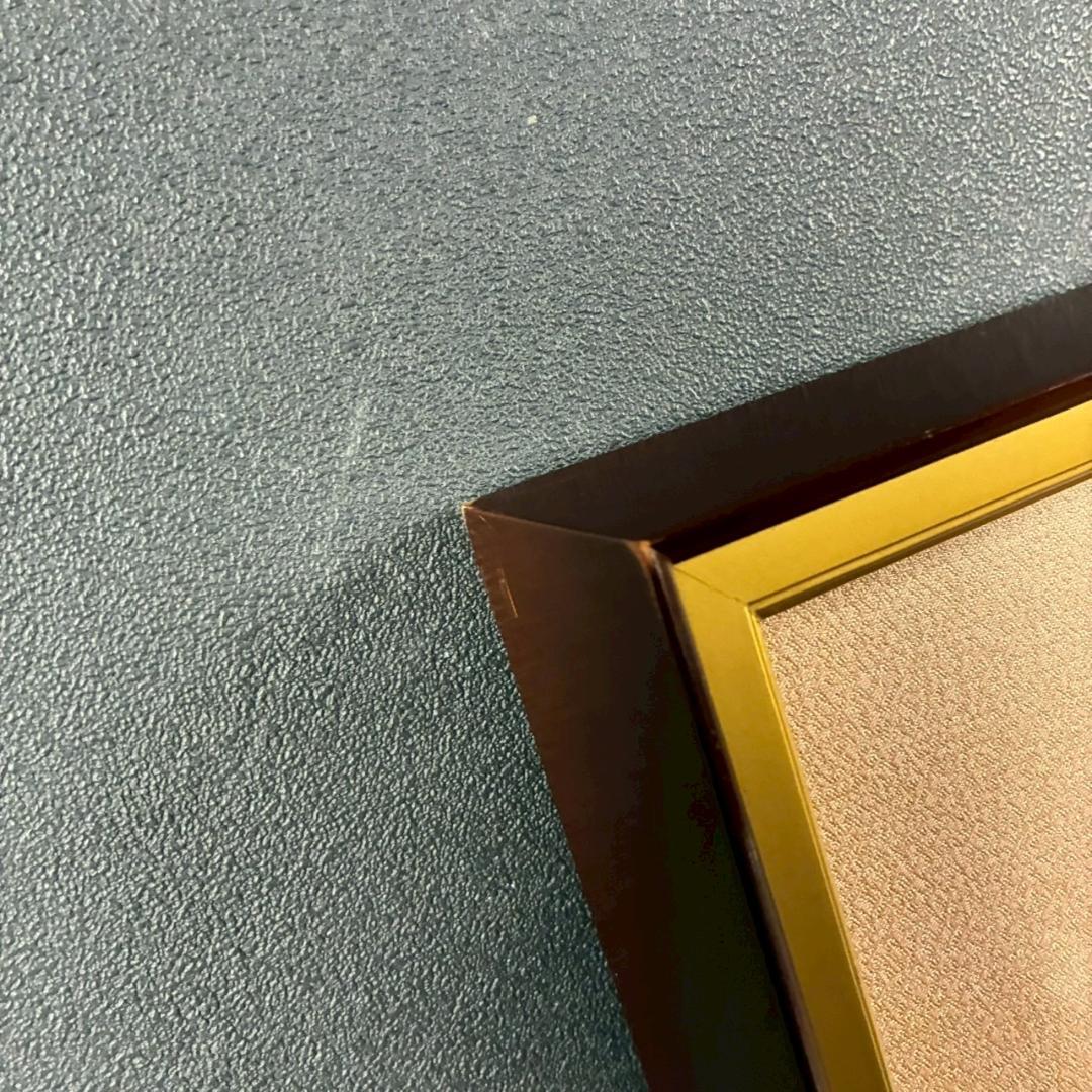 【最終値下げ】山口蓬春「富貴花」日本画 肉筆 山口英極シール有 金地 扇面