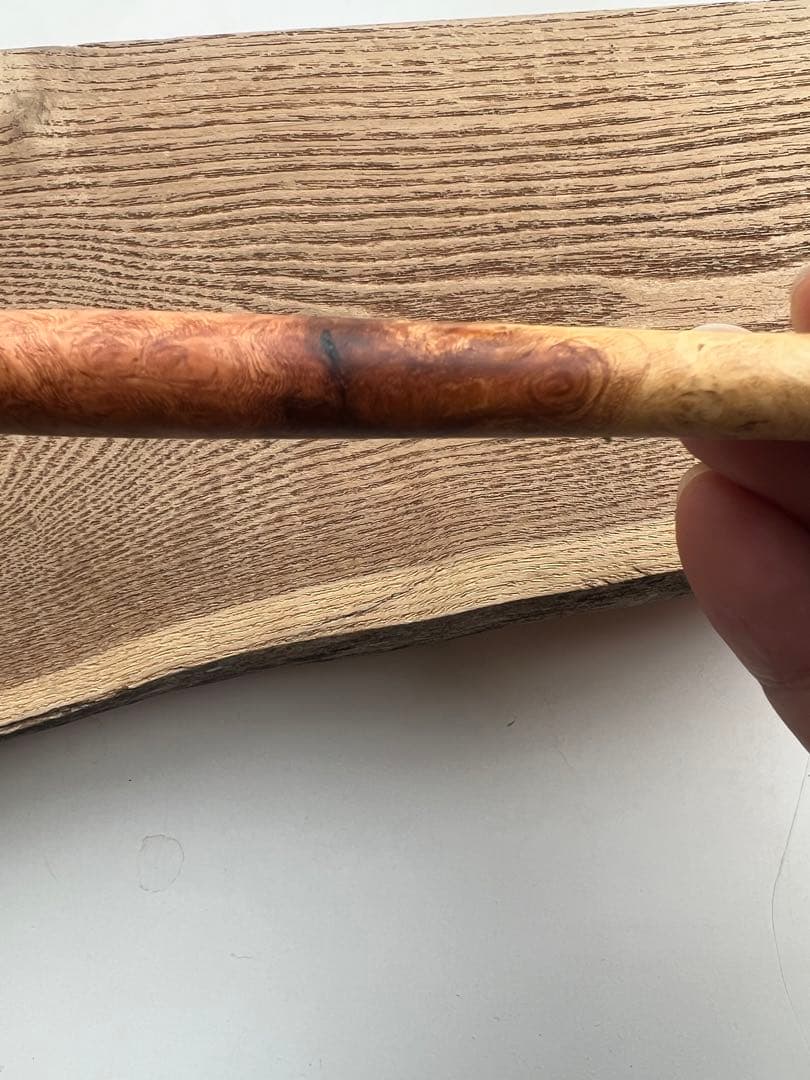 【新品・未使用】工房楔　極上杢　花梨紅白瘤杢　ボールペン