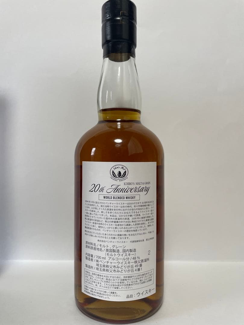 ウイスキー Ichiro's Malt&Grain 20th anniversary