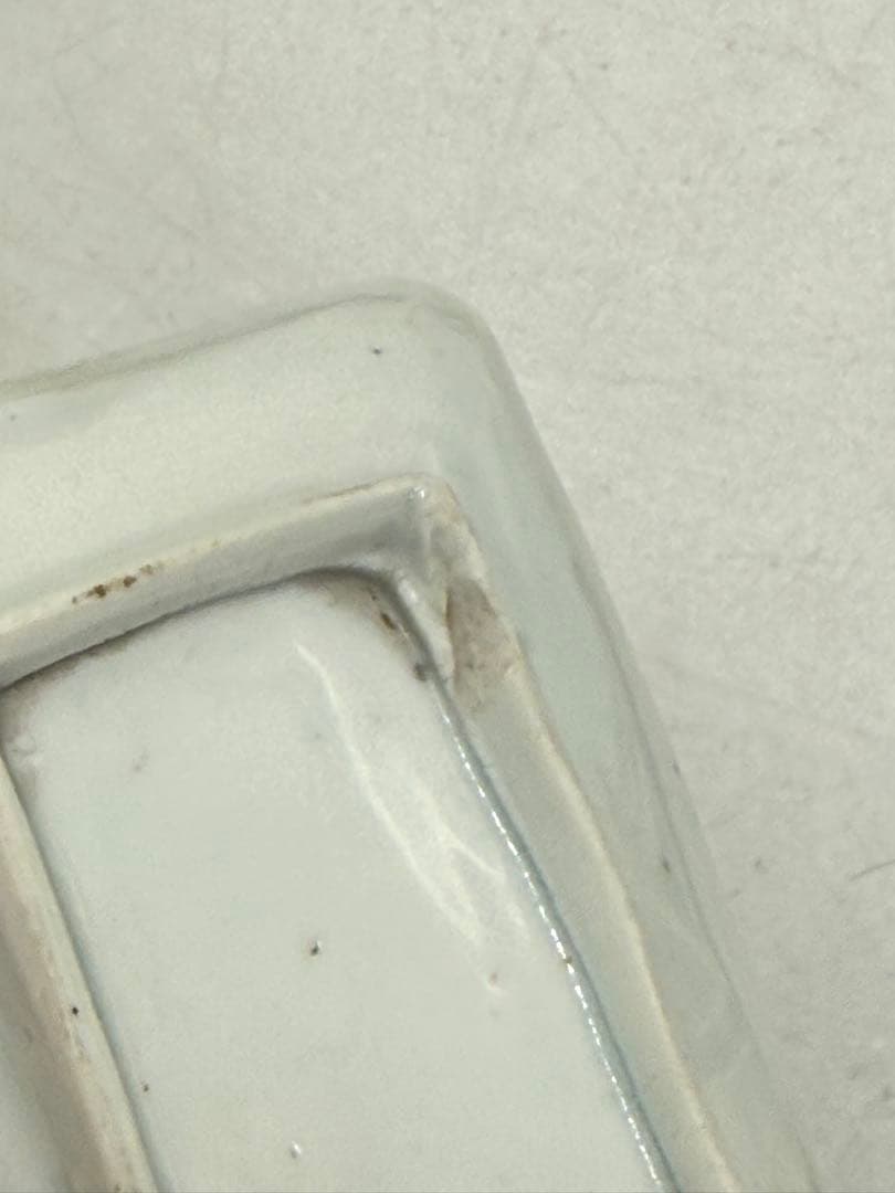 江戸　伊万里　染付山水紋角皿4点　送料込み251220