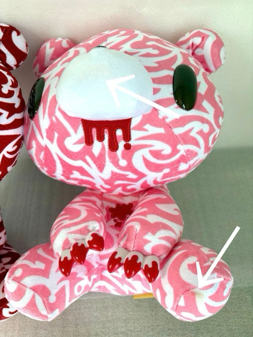 タグ付 いたずらぐまのグル〜ミ〜 ぬいぐるみ　20周年　チャックスGP ポーチ