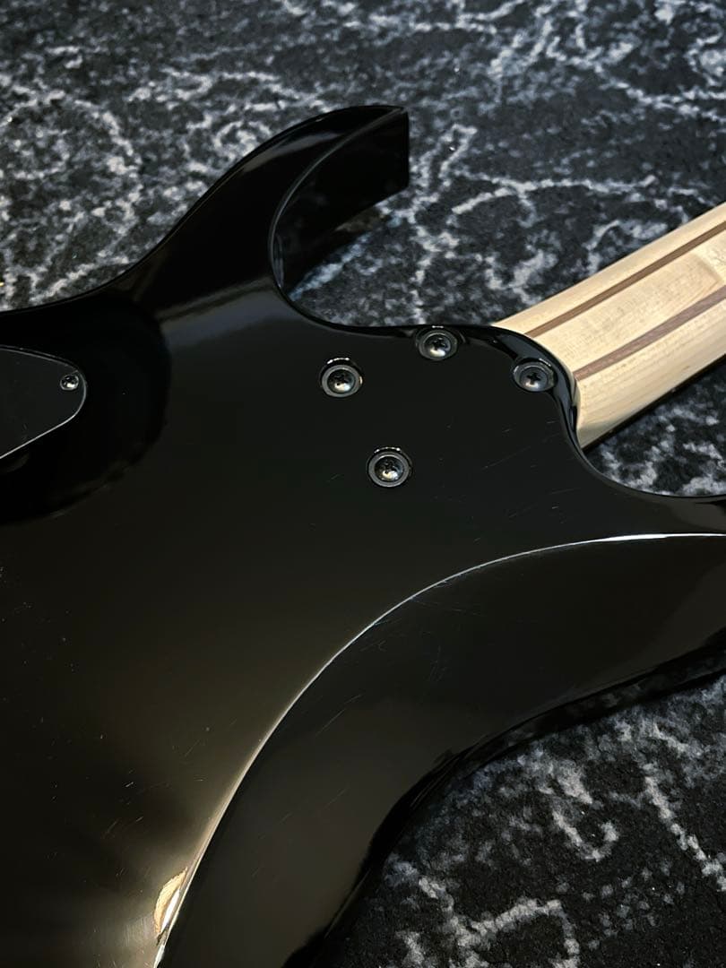 中古品 新品弦プレゼント Ibanez RGMS7-BK 7-String