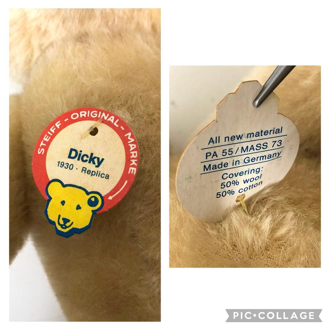 STEIFF シュタイフ テディベア　Dicky 1930 　レプリカ