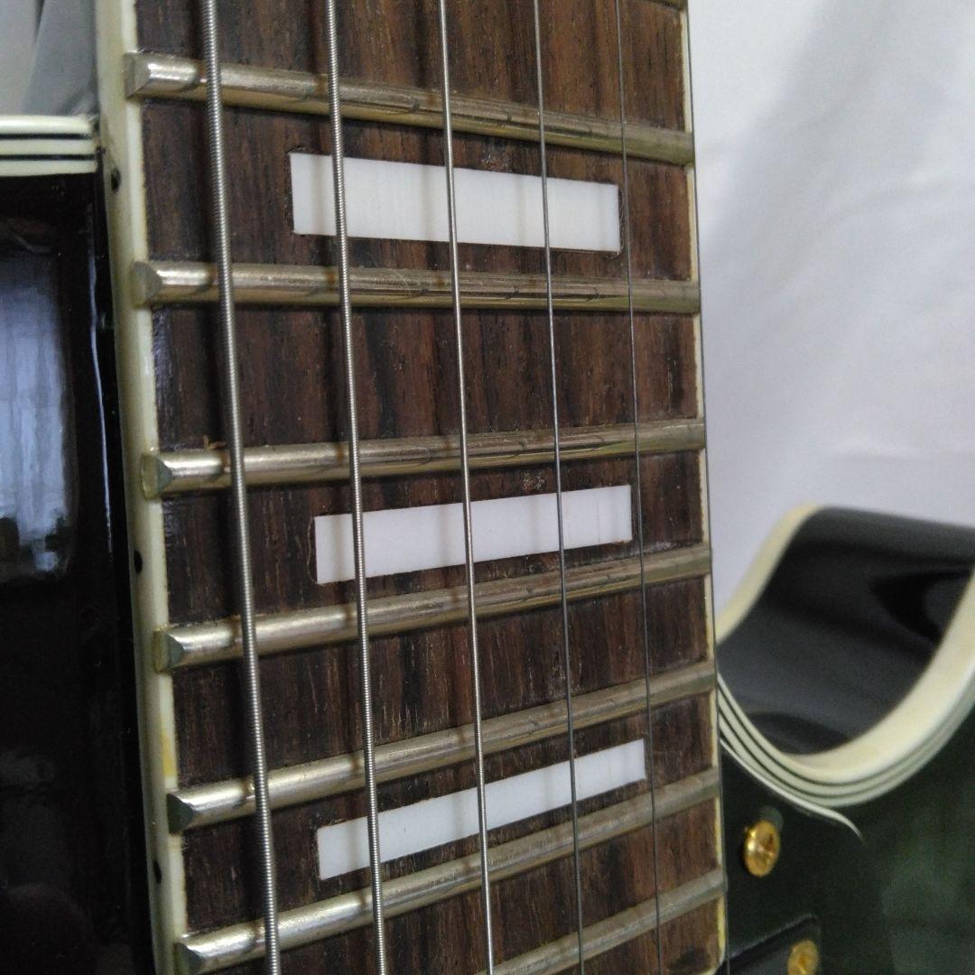 レスポール カスタムモデル 黒 メイソン/ソフトケース ベルト シールド付き