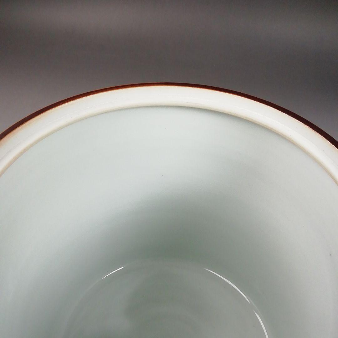 Ｗ１９０　水指　『祥瑞面取四君子画』『清閑寺窯　杉田祥平 造』　共箱　茶道具