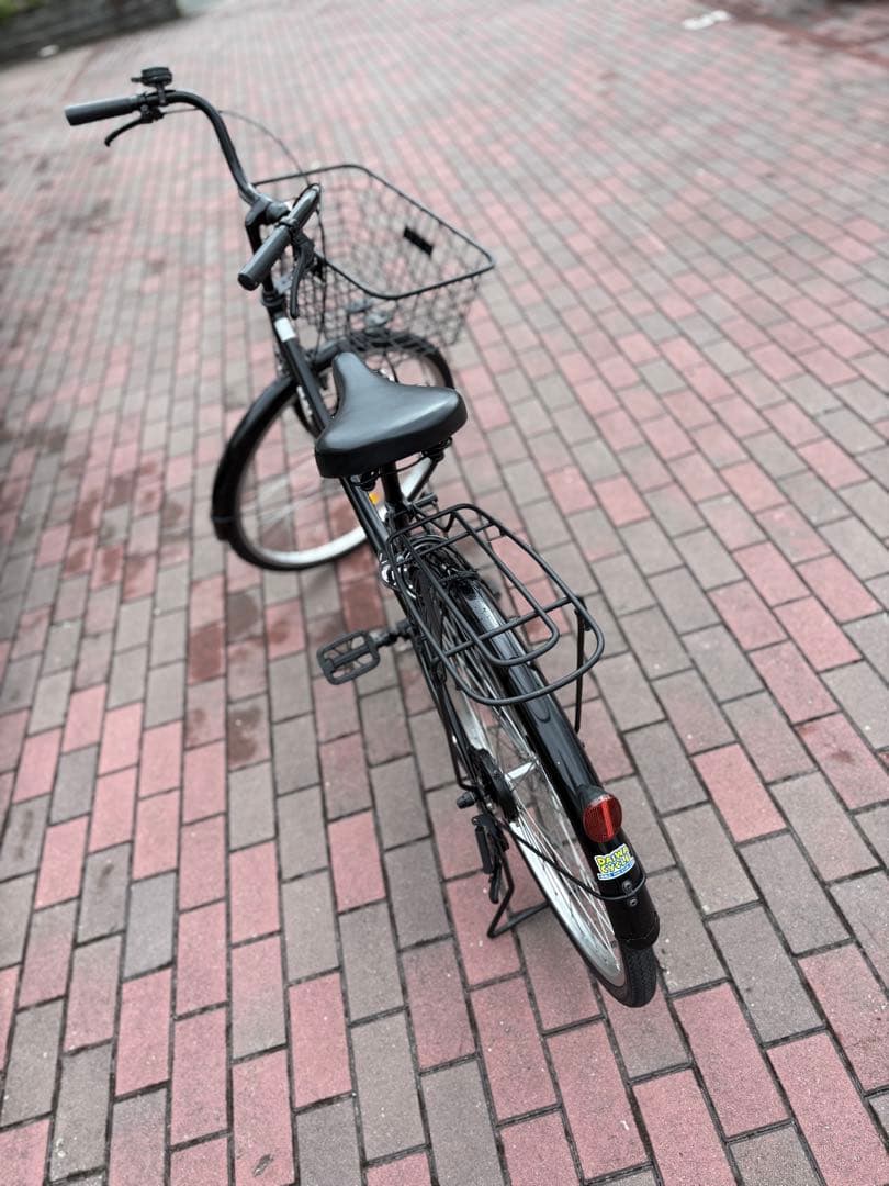 大型前籠付き、黒シティーサイクル(26㌅)関西圏なら？個人配達致します。(実費)
