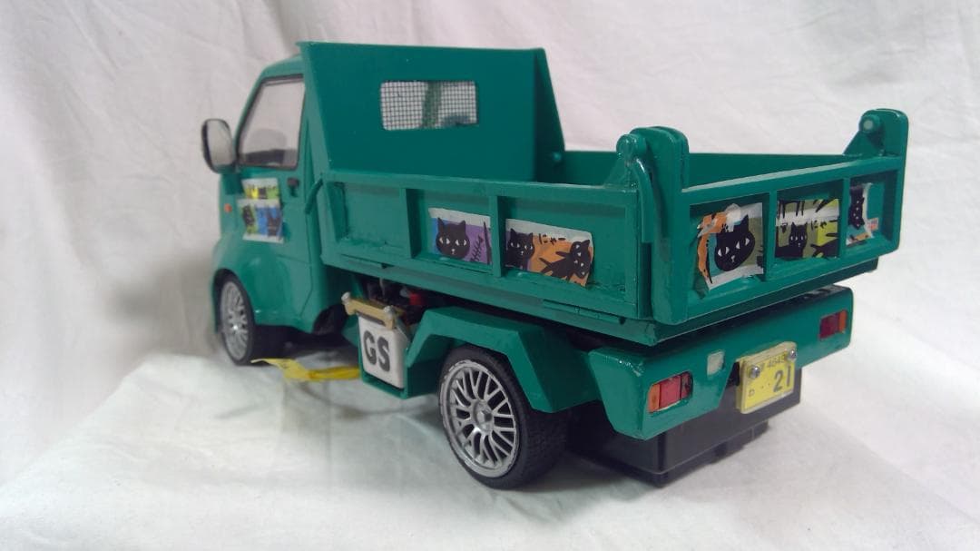 トイラジコン軽トラックをダンプカーに改造品＊価格相談等お気軽にコメントどうぞ