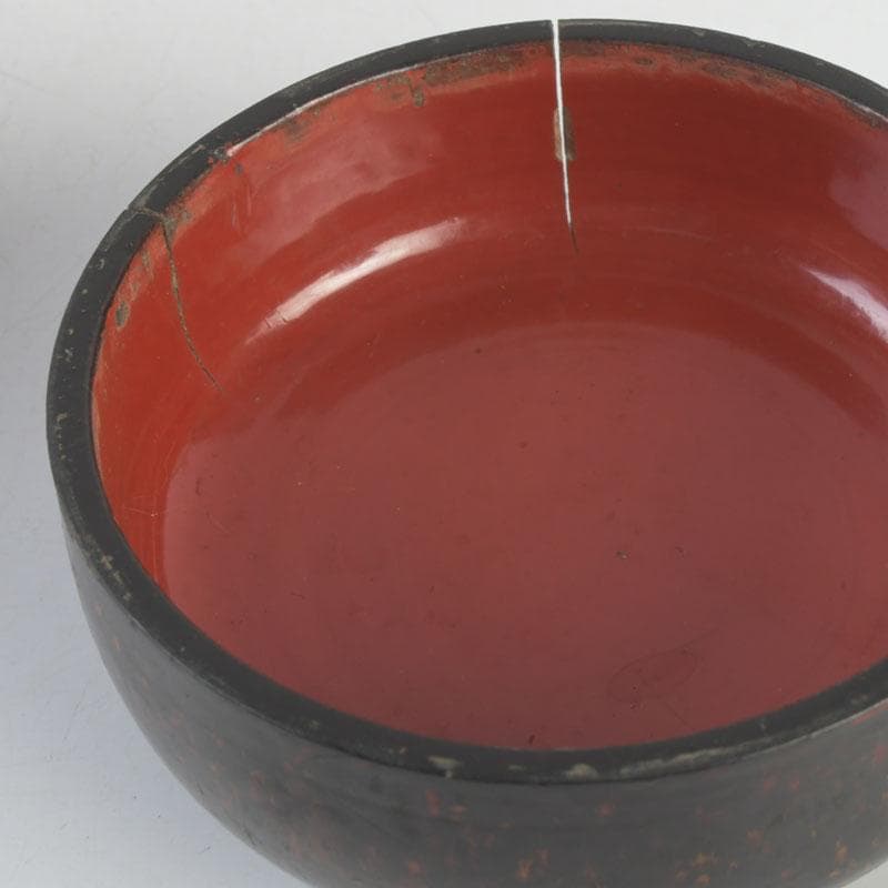 茶道具　時代根來　棗　時代箱　V　9898