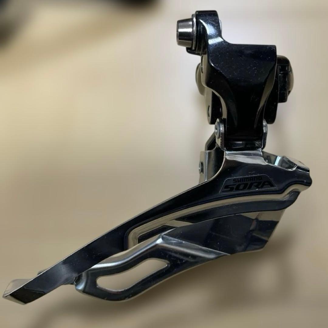 シマノ SORA クランク3速165mm、フロントディレイラー セット