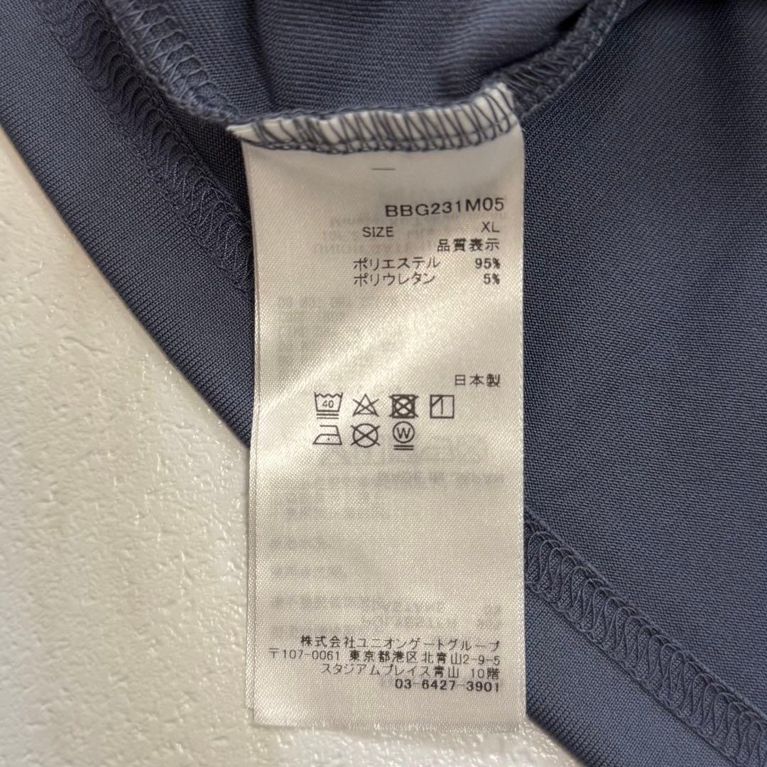 美品✨️BRIEFING モックネック シャツ 半袖 バックロゴ メンズ XL