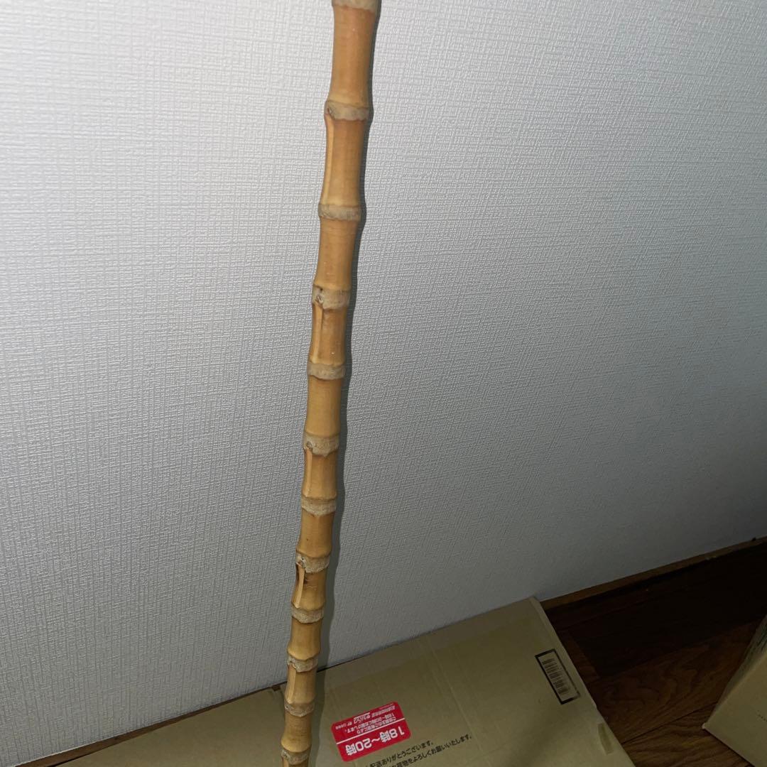 根鞭　ステッキ　竹　杖　アンティーク　ねぶち　曲がり竹