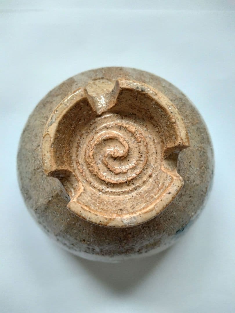 藤谷芳哉　白菊画 茶碗　水無月窯　抹茶碗　茶道具　共箱 共布 栞付 花紋様