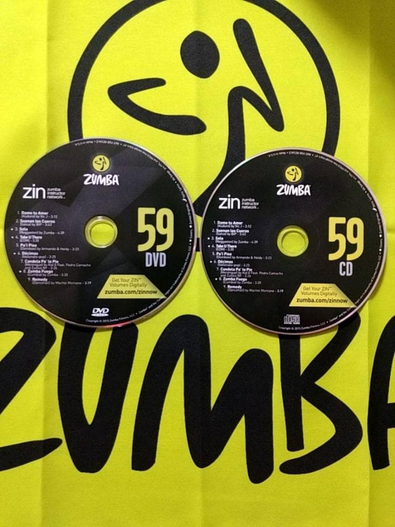 ZUMBA　ズンバ　 CD ＆ DVD 20枚セット　ZIN51 ～ ZIN60